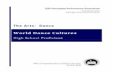 World Dance Cultures - k12.wa.us · World Dance Cultures: Arts Assessment for Dance, High School Proficient | page 2 Accommodations based upon a student’s individualized education