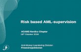 Risk based AML-supervisionfiles.acams.org/pdfs/2016/CENOR10182016_Presentation.pdf · The Panama Papers Example of hypothesis •Beneficial owners use offshore structures to take