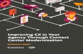 Improving CX in Your Agency Through Contact Center ... · PDF file More specifically, there is a con-certed effort to deliver consistent, seamless and personalized experiences. Today,