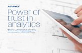 Power of trust in analytics...Web site at “The Power of trust in analytics”. The engineering and construction industry is swimming in valuable data that simply isn’t being put