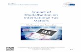 Impact of Digitalisation on International Tax Matters · 2020-02-28 · Luxembourg Leaks (LuxLeaks), Panama Leaks and Paradise Papers, is pressure on tax exerting administrations