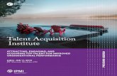 Talent Acquisition Institute - IPMI · 2:30 – 3:15 think tank: data-driven talent transformation: how to collect the data you need to prepare for the future of work ... 12:00 strategies