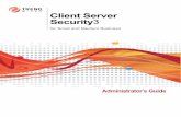 Client Server Security3 · Using Trend Micro Client Server Security for SMB Documentation . iii ... Verifying Client-Server Connectivity .....13-9 Maintaining the Quarantine ... Unsuccessful