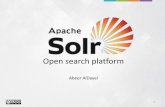 What is Solr - The University of Edinburgh€¦ · What is Solr. 3 • Web service ... Overview of the Solr Admin UI. 12. Working With Solr. 13. x ... Proximity search, Boosting a