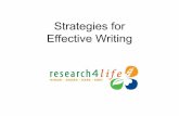 Strategies for Effective WritingStrategies for Effective Writing module. Michelle Leonard, Science & Technology Librarian, Marston Science Library, University of Florida contributed