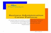 Business Administration Career Pathway · Once defined, the State areer Pathway outline is developed showing the career ladder progression, as well as the desired industry-recognized