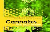 This pamphlet provides factual information about the ... · This pamphlet provides factual information about the possible effects of cannabis on your health. Any drug can cause harm,