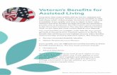 Veteran’s Benefits for Assisted Living...Medication administration, if performed by a health care provider, would be a health care expense under 3.278(c)(1). A medication reminder