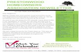 PRESTONWOOD HOMEOWNERS ASSOCIATION NEWSLETTER · Carrie Farrell (farrell.carrie@gmail.com) and Katie Tom (katharine.tom@gmail.com) A wonderful opportunity for mothers in our neighborhood