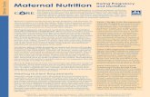 Maternal Nutrition During Pregnancy Improving Nutrition ... · pregnancies gives a woman’s body time to recover and replenish nu-trients. Pregnant and lactating women and their