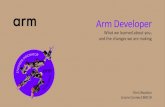 Arm Developer - Amazon S3 · 2019-04-24 · •Architectures vs. Processors? • No organization to tree • Infocenterstill preferred •Preferred but still not ideal •Many arrived