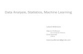 Data Analysis, Statistics, Machine Learningwilkinson... · Data Analysis, Statistics, Machine Learning Leland’Wilkinson’ ’ AdjunctProfessor’ ’’’’’’’’’’’UIC’Computer’Science’