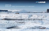 ANNUAL AND SUSTAINABILITY REPORT - LKAB Minerals · 2019-04-03 · The Annual Report and the GRI appendix for 2016 are available on the website lkab.com as of 31 March 2017, with