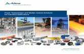 Power Transmission and Motion Control Solutions for Industrial Applications Industrial Motion... · 2017-03-31 · Power Transmission and Motion Control Solutions for Industrial Applications
