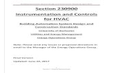 Building Automation System Design and Construction Standards … · Building Automation System Design and Construction Standards April 2017 8 Section 1: General Requirements where