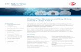 F5 Silverline DDoS Protection | F5 Product Datasheet€¦ · using real-time, DDoS attack detection and mitigation in the cloud. Protect against all DDoS attack vectors Engineered