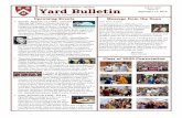 First-Year Experience Office Volume 2023 Yard Bulletin · 2019-09-13 · Yard Bulletin First-Year Experience Office Volume 2023 Issue IV September 13, 2019 Upcoming Events You may