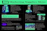 Marketing Supplies Menu - Herff Jones 2013-03-06¢  Marketing Supplies Menu ¢® A Division of Herff Jones