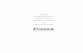 A MANUAL FOR THE PREPARATION OF GRADUATE THESES SEVENTH ... · The Purdue University graduate faculty first authorized the writing of graduate thesis preparation guidelines in 1935.