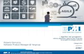 «Agilità nei progetti» - PMI-NIC€¦ · «Agilità nei progetti» cultura, esperienze, approcci lean & devops nei progetti di sviluppo software 9 Maggio 2019 Powered by PMI-NIC,