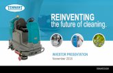 REINVENTING the future of cleaning.s2.q4cdn.com/547804565/files/doc_presentations/2016/nov/...November 2016 This presentation contains certain statements that are considered “forward-looking