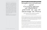 SOFTWARE ENGINEERING PROCESSES Implementation and ...profs.etsmtl.ca/.../Publications/iso-29110-in-an-it-startup-in-peru.pdf · SOFTWARE ENGINEERING PROCESSES Implementation and Certification