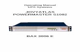 JOVYATLAS - static.celiss.comstatic.celiss.com/products/oldc/files2016829164696041121505.pdf · It represents reliable protection for the attached consumers. ... installation and