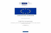 Call for proposals - European Commission · 2020-03-02 · Call: EACEA-28-2019 — Bridging culture and audiovisual content through digital EU Grants: Call document (Creative Europe