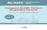 Inaugural ACAMS FinTech Regulatory Summitfiles.acams.org/pdfs/2020/ACAMS-FinTech-Regulatory... · The Revolution Will Be Digitized: Utilizing Digital Identity to Support FinTech Quality