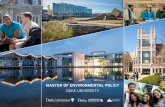 MASTER OF ENVIRONMENTAL POLICY · 2020-03-27 · offered at Duke Kunshan University, is a collaboration between the Sanford School of Public Policy and the Nicholas School of the