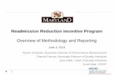 Readmission Reduction Incentive Program - Maryland...2 Webinar Agenda Background and Guiding Principles Rate Year (RY) 2016 Readmission Reduction Target Measurement Methodology Readmissions