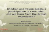Children and young people’s - Københavns Professionshøjskole · 2017-12-05 · Children and young people’s participation in care: what can we learn from the British ... Leeds
