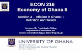 ECON 216 Economy of Ghana II - WordPress.com · 2014/2015 –2016/2017 ECON 216 Economy of Ghana II Session 3 –Inflation in Ghana I : Definition and Trends Lecturer: Dr. Frank Agyire-Tettey,