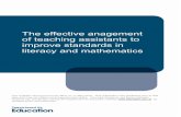 The effective management of teaching assistants to improve ...wsassets.s3.amazonaws.com/ws/nso/pdf/0677f484a390c... · The school’s priorities for the contribution of teaching assistants