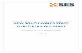 NEW SOUTH WALES STATE FLOOD PLAN GLOSSARY · 2018-02-20 · February 2018 Glossary Page | 4 Dam Safety Emergency Plan (DSEP). A DSEP outlines the required actions of owners and their