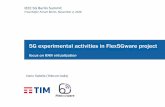 5G experimental activities in Flex5Gware ... - 5G Summit › turkey › docs › slides › Dario-Sabella.pdfIEEE 5G Summit (Berlin, November 2, 2016) 4 Telecom Italia group 1/2 Employees