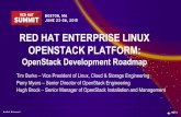 RED HAT ENTERPRISE LINUX OPENSTACK PLATFORM: OpenStack ...videos.cdn.redhat.com/.../15833_openstack... · OPENSTACK PLATFORM: OpenStack Development Roadmap Tim Burke – Vice President