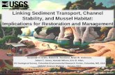 Linking Sediment Transport, Channel Stability, and Mussel Habitat… · 2018-12-14 · Linking Sediment Transport, Channel Stability, and Mussel Habitat: Implications for Restoration