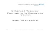 Enhanced Recovery Programme for Caesarean Section ...smh-gas.org.uk/.../08/Enhanced-Recovery-  · PDF file An enhanced recovery programme after elective caesarean section has been