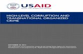 HIGH-LEVEL CORRUPTION AND TRANSNATIONAL ORGANIZED CRIME · HIGH-LEVEL CORRUPTION AND TRANSNATIONAL ORGANIZED CRIME . OCTOBER 10, 2014 This publication was produced for review by the