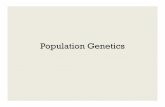 Population Genetics - Weebly...Mendeliangenetics, population genetics, paleontology, systematics. biogeography, and several other related fields. Gene pool: total aggregate of genes