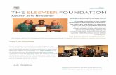 Autumn 2019 Newsletter - Elsevier Foundation · As part of the Elsevier Foundation-ISC3 Green Sustainable Chemistry Challenge, whose winners were awarded in May, the five shortlisted
