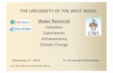 THE$UNIVERSITY$OF$THE$WEST$INDIES$ Water$Research$$ · 2012-04-15 · 7 the$uwi$ cave$hill$ barbados$ mona$ jamaica$ st.$ augustine$ 1t&t open$ campus$ caribbean$ campus$ countries$