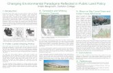 Changing Environmental Paradigms Reflected in Public Land ... · Second, the possible shift to buffalo grazing allotments on some public lands is considered in light of the Big Corral