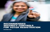 Recommended Security Controls for Voter Registration Systems · It recommends actionable security controls that can be applied to protect these systems. These controls apply to various