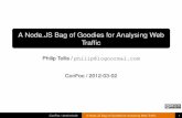A Node.JS Bag of Goodies for Analysing Web Traffictalks.bluesmoon.info/node-modules/node-modules.pdf · A Node.JS Bag of Goodies for Analysing Web Trafﬁc Philip Tellis / philip@lognormal.com
