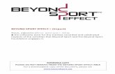 The Beyond Sport Effect · BEYOND SPORT EFFECT > (impact) Noun, adjective ... As a $2.7m development project, one of the most impactful contributions from the Beyond Sport Foundation