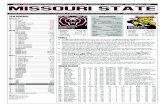 Game 47 | MISSOURI STATE BEARS vs. WICHITA STATE … · The Bears enter their final non-conference game of the season with a 4-6 home mark vs. non-MVC foes, which ... RHP Connor Sechler