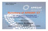 Summary of APRSAF-17 - UNOOSA · Summary of APRSAF-17 48th COPUOS-STSC ... such as Asian Seed project, small payload, and “Try Zero G” activities in recognition of the successful