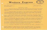 Western Cover Society | Western Express - September-November … · 2020-01-29 · WESTERN EXPRESS--SEPT.-NOV. 1954 Page Two -----·--GENERAL NEWS OF THE SOCIETY President Mel Nathan